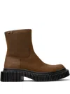 Camper Zip-fastening Boots In Brown