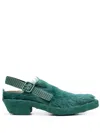 Camperlab Venga Backless Western-style Boots In Green