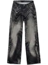 Camperlab Abstract-pattern Jeans In Grau