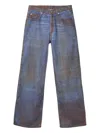 Camperlab Acid-wash Denim Straight-leg Jeans In Blue