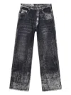Camperlab Acid-wash Effect Straight-leg Jeans In Black