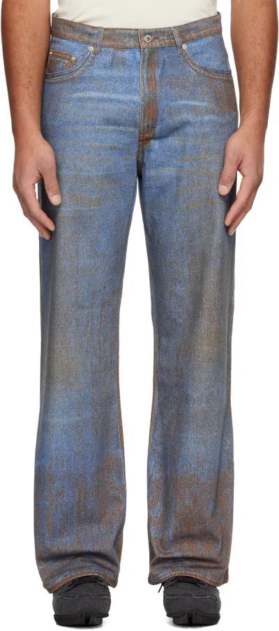 Camperlab Paint Print Jeans In Blue