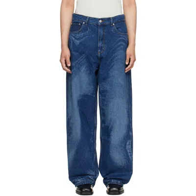 Camperlab Blue Distorted Laser Loose Fit Jeans