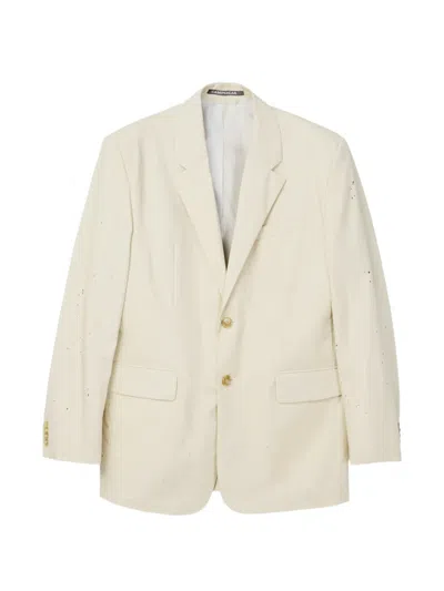 Camperlab Button Distressed Blazer In Neutral