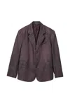 Camperlab Check Pattern Blazer In Burgundy