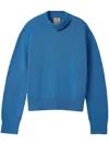 Camperlab Distressed Knit Sweater In Blue