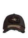 Camperlab Distressed Patch Cap In Brown