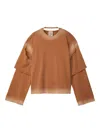 Camperlab Double-layered Ombre T-shirt In Brown
