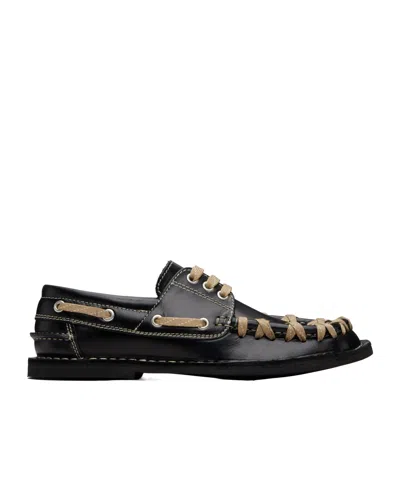 Camperlab Eki Boat Shoes In Black
