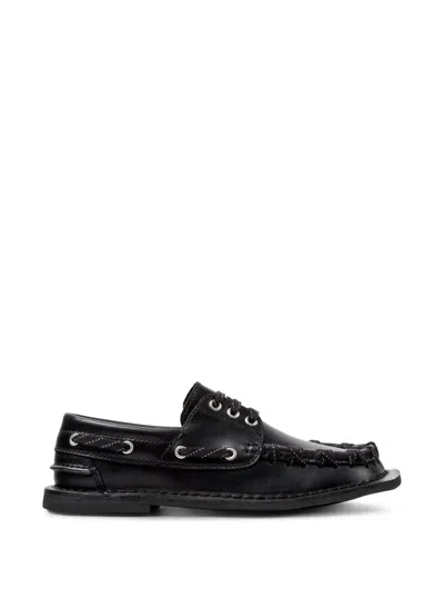 Camperlab Eki Boat Shoes In Black