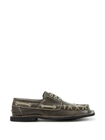 Camperlab Eki Boat Shoes In Gray