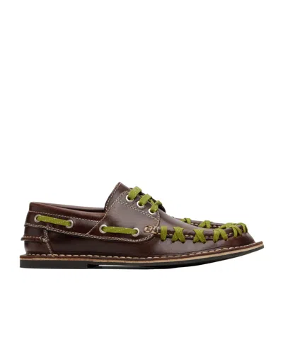 Camperlab Brown Eki Boat Shoes In Multi