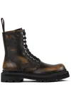 Camperlab Eki Lace-up Leather Boots In Brown