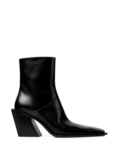 Camperlab Escandalo Leather Ankle Boots In Black