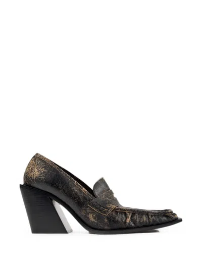 Camperlab Escandalo Leather Loafers In Black