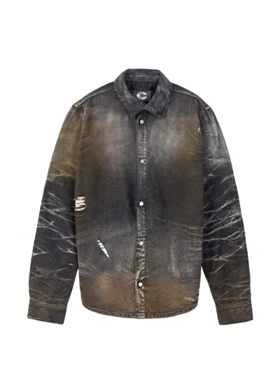 Camperlab Faded Distressed Shirt In Pink