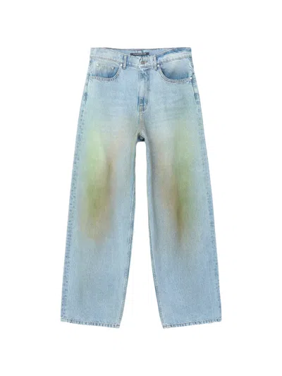 Camperlab Faded Wide-leg Jeans In Black