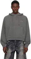 Camperlab Gray Drawstring Hoodie In Grey