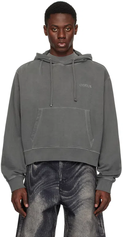 Camperlab Gray Drawstring Hoodie In Grey