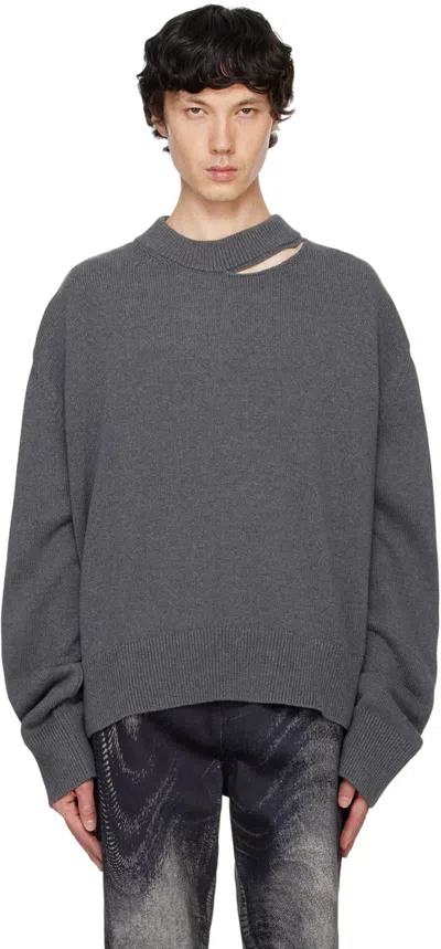 Camperlab Gray Knit Sweater In Grey