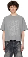 Camperlab Gray Mineral Dye Boxy T-shirt In Grey