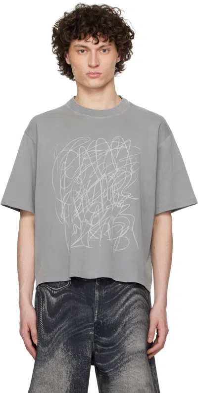 Camperlab Gray Mineral Dye Boxy T-shirt In Grey