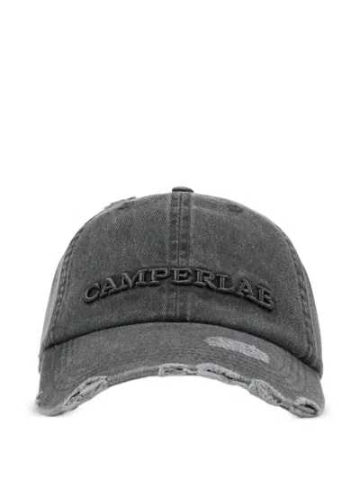 Camperlab Grey Distressed Cap In Gray