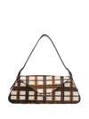 Camperlab Checked Shoulder Bag In Brown