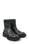 Camperlab Lab Vamonos Snakeskin Embossed Boot In Multi