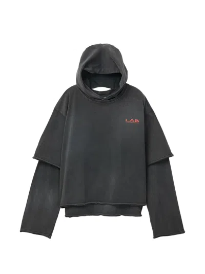 Camperlab Layered Hoodie In Black