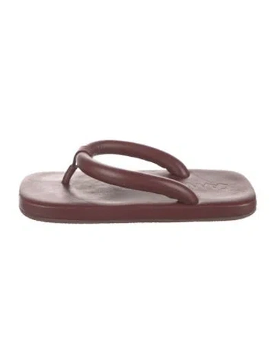 Pre-owned Camperlab Leather Flip Flops In Brown