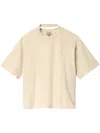 Camperlab Logo-embroidered Cotton T-shirt In Neutrals