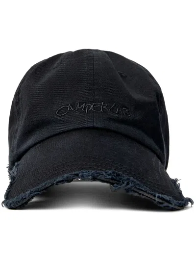 Camperlab Logo-embroidered Organic Cotton Cap In Grey
