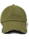 Camperlab Bio-baumwoll-baseballkappe Mit Logo-stickerei In Grün