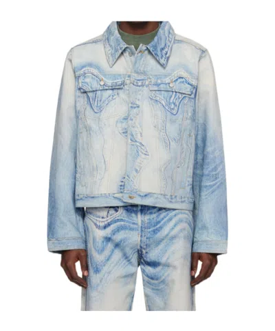 Camperlab Long-sleeved Denim Jacket In Blue