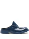 Camperlab 1978 Leather Mules In Blue