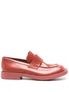 Camperlab Mil 1978 Leather Loafers In Red