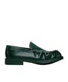 Camperlab Mil 1978 Leather Loafers In Green