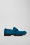 Camperlab Yakari Cosmic Calf Hair Loafers In Blue