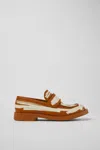 Camperlab Paint-print Loafers In Brown