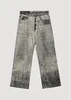 Camperlab Paint Denim Jeans In Gray