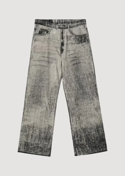 Camperlab Paint Denim Jeans In Gray