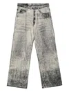 Camperlab Gray Paint Print Jeans In Grey