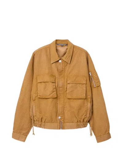 Camperlab Pocket Zip Jacket In Brown