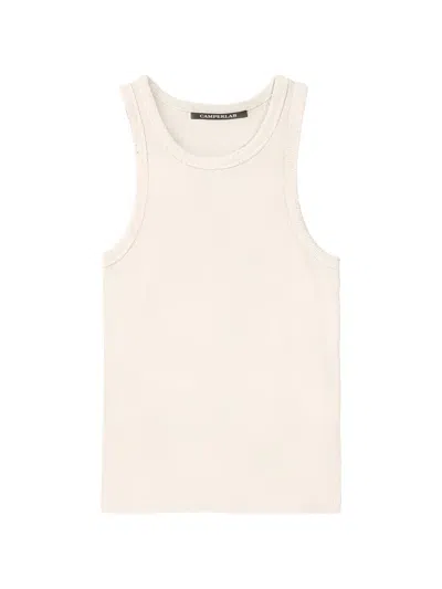 Camperlab Ribbed-knit Tank Top In Neutral