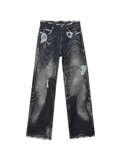 Camperlab Ripped Denim Jeans In Black