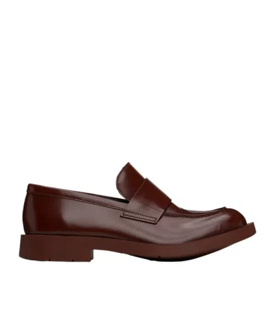 Camperlab Round Head Loafer Shoes In Brown