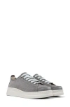 Camperlab Runner Up Perforated Sneaker In Medium Gray