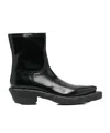 Camperlab Side Zip Ankle Boots In Black
