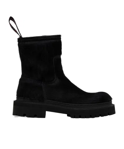Camperlab Side Zip Ankle Boots In Black